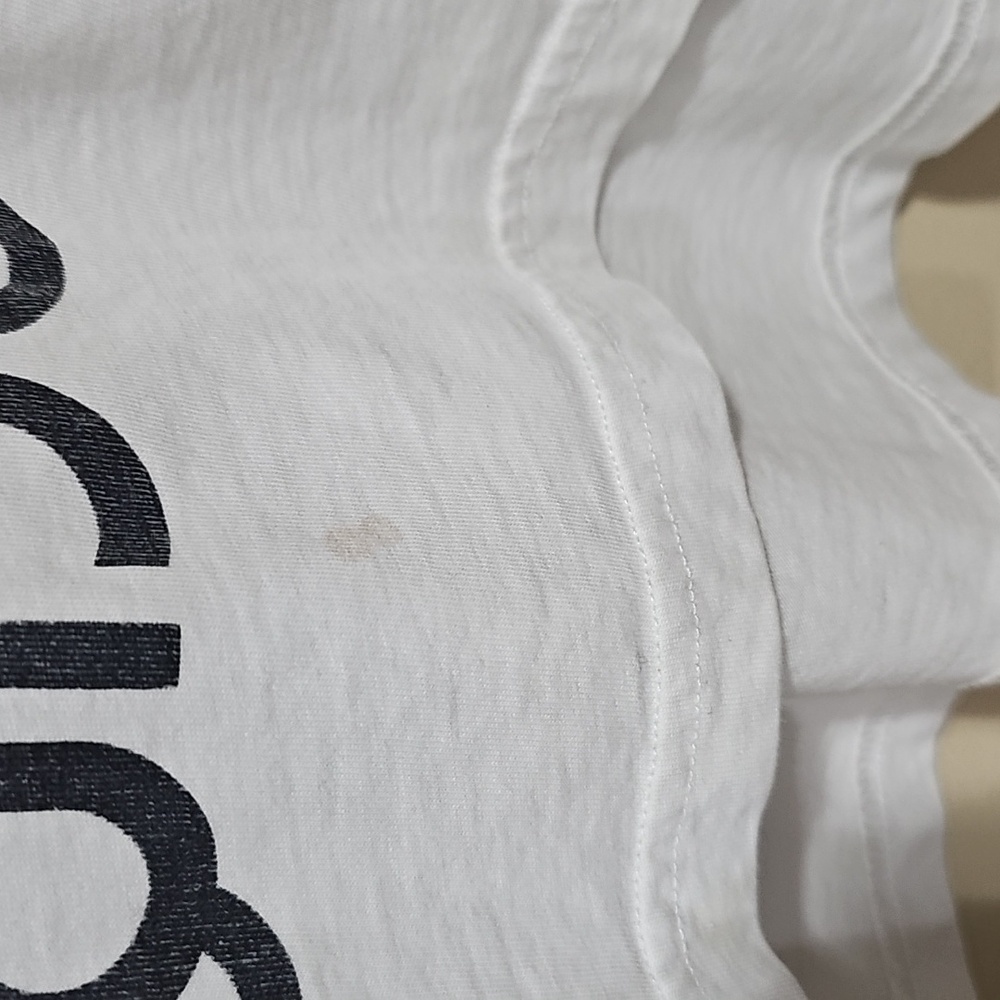Moschino White and Black Graphic Tee - Picture 3 of 10